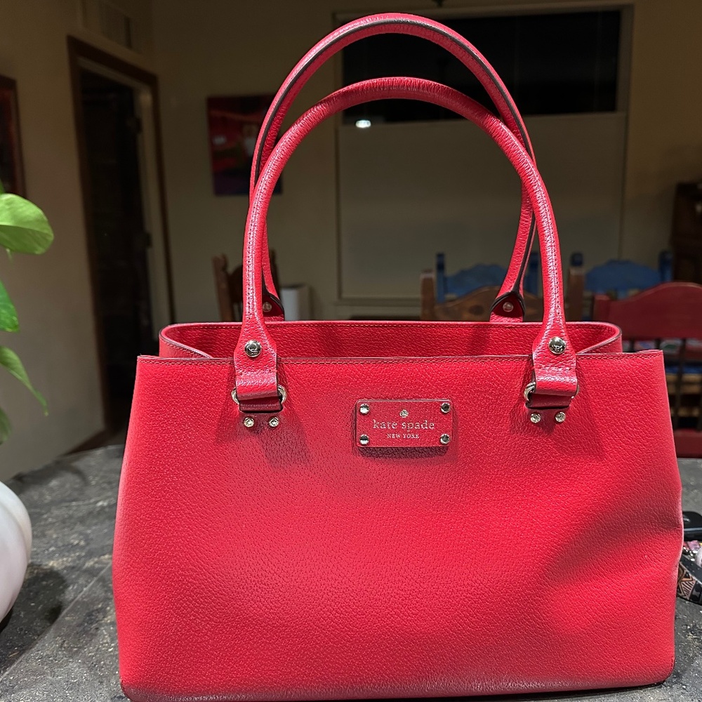 Kate Spade Red Leather Satchel